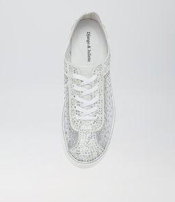 FLIP DJ SILVER SHIMMER LEATHER MESH