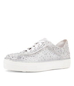 FLIP DJ WHITE SHIMMER LEATHER MESH