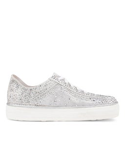 FLIP DJ WHITE SHIMMER LEATHER MESH