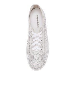 FLIP DJ WHITE SHIMMER LEATHER MESH