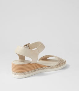 IMARI DJ NOUGAT WEAVE LEATHER