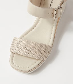 IMARI DJ NOUGAT WEAVE LEATHER