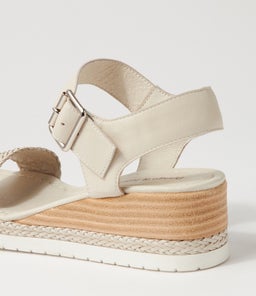 IMARI DJ NOUGAT WEAVE LEATHER