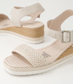 IMARI DJ IVORY WEAVE LEATHER