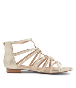 PRATIK DJ PALE GOLD CRACKLE LEATHER