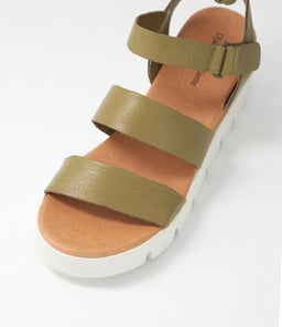 RHEAN DJ KHAKI LEATHER