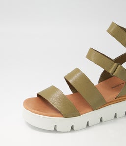RHEAN DJ KHAKI LEATHER