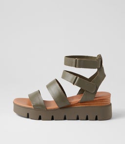 RHEAN DJ OLIVE OLIVE SOLE LEATHER