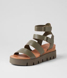 RHEAN DJ OLIVE OLIVE SOLE LEATHER