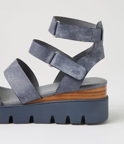 RHEAN DJ WASHED DENIM DENIM SOLE LEATHER