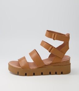 RHEAN DJ DK TAN LT TAN SOLE LEATHER