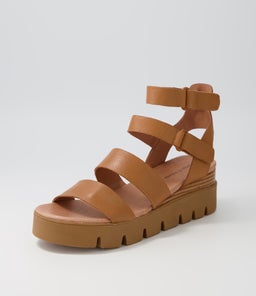 RHEAN DJ DK TAN LT TAN SOLE LEATHER