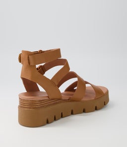 RHEAN DJ DK TAN LT TAN SOLE LEATHER