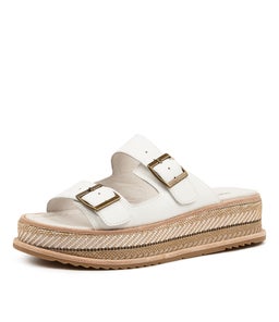 VISHU DJ WHITE LEATHER