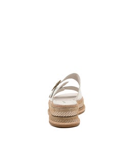 VISHU DJ WHITE LEATHER