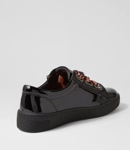TINSTA DJ BLACK LEOPARD LACE PATENT LEATHER