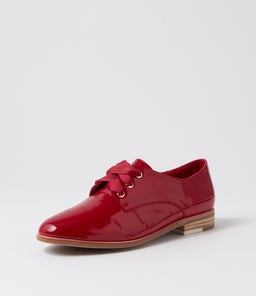BIPKA DJ DK RED WRINKLE PATENT