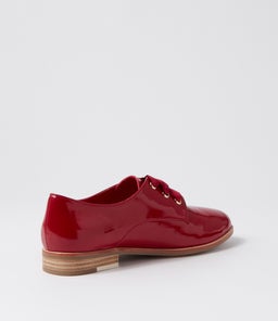BIPKA DJ DK RED WRINKLE PATENT