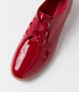 BIPKA DJ DK RED WRINKLE PATENT