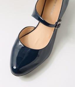 EDNA DJ NAVY PATENT LEATHER