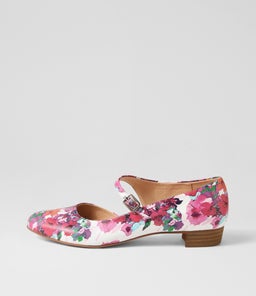 EDNA DJ POPPY PRINT LEATHER
