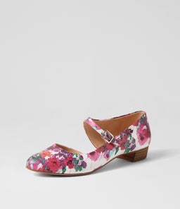 EDNA DJ POPPY PRINT LEATHER