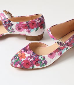 EDNA DJ POPPY PRINT LEATHER