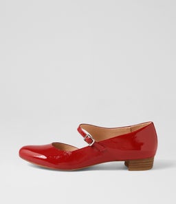 EDNA DJ DK RED PATENT LEATHER