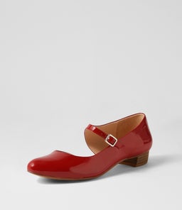 EDNA DJ DK RED PATENT LEATHER