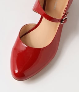 EDNA DJ DK RED PATENT LEATHER