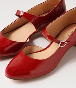 EDNA DJ DK RED PATENT LEATHER