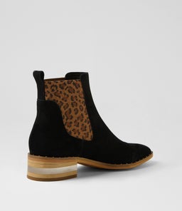 FORDA DJ BLACK LEOPARD SUEDE ELASTIC