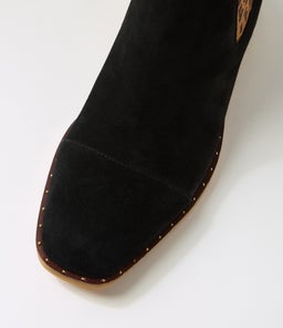 FORDA DJ BLACK LEOPARD SUEDE ELASTIC