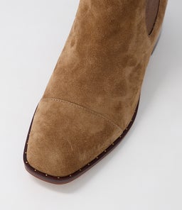 FORDA DJ LT CHOC BRONZE SUEDE ELASTIC