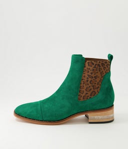 FORDA DJ DK EMERALD LEOPARD SUEDE ELASTIC