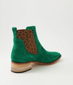 FORDA DJ DK EMERALD LEOPARD SUEDE ELASTIC