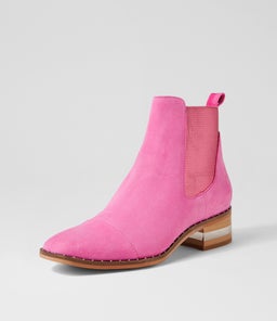 FORDA DJ LIPSTICK PINK METALLIC SUEDE ELASTIC