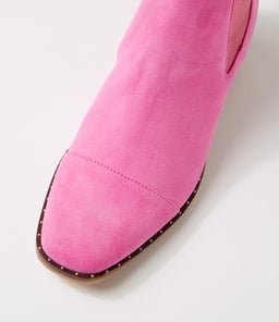 FORDA DJ LIPSTICK PINK METALLIC SUEDE ELASTIC
