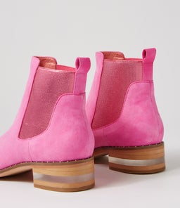 FORDA DJ LIPSTICK PINK METALLIC SUEDE ELASTIC