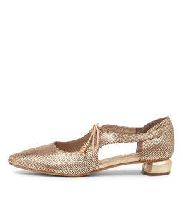 FARLIA DJ OLD GOLD CUT LEATHER