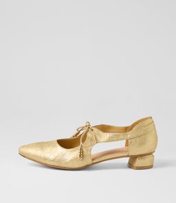 FARLIA DJ GOLD SCRIBBLE LEATHER