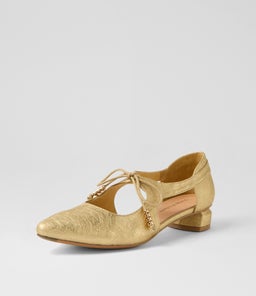 FARLIA DJ GOLD SCRIBBLE LEATHER