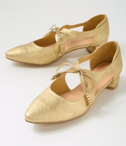 FARLIA DJ GOLD SCRIBBLE LEATHER