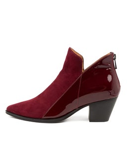 GIOVANA DJ BURGUNDY BURGUNDY SUEDE PATENT