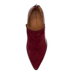 GIOVANA DJ BURGUNDY BURGUNDY SUEDE PATENT