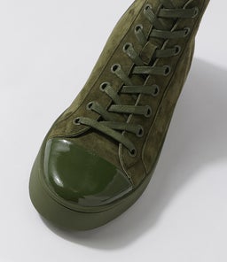 LACIER DJ KHAKI OLIVE PATENT SUEDE