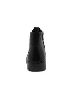 LACIER DJ WHITE BLACK PATENT LEATHER