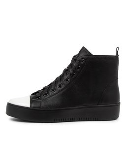 LACIER DJ WHITE BLACK PATENT LEATHER
