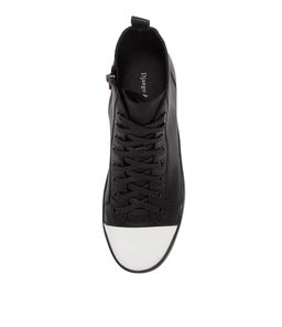 LACIER DJ WHITE BLACK PATENT LEATHER