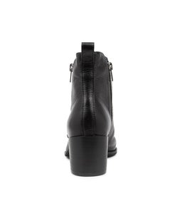 MONAH DJ BLACK BLACK HEEL LEATHER